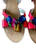 Boden 100% Leather Red Multi Color Orange Sandals Size 9 - photo 2