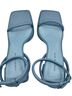 Charles & Keith Slate Blue Square Toe Platform Block-Heel Sandals Sandals - photo 2
