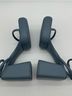 Charles & Keith Slate Blue Square Toe Platform Block-Heel Sandals Sandals - photo 10