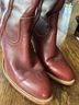 FRYE 100% Leather Brown Red Boots Size 6 1/2 - photo 4