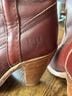 FRYE 100% Leather Brown Red Boots Size 6 1/2 - photo 3