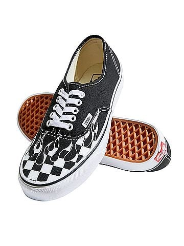 Vans Authentic Checkerboard Flame Sneakers (view 1)