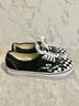 Vans 100% Canvas Checkered-gingham Graphic Black White Sneakers Size 10 - photo 5