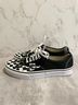 Vans 100% Canvas Checkered-gingham Graphic Black White Sneakers Size 10 - photo 12