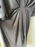 Elan Solid Black Silver Casual Dress Size M - photo 6