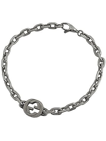 Gucci Gucci Interlocking G Bracelet, Sterling Silver 925, Silver, Women's (view 1)
