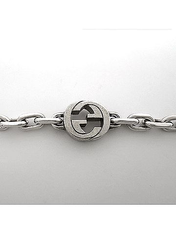Gucci Gucci Interlocking G Bracelet, Sterling Silver 925, Silver, Women's (view 2)