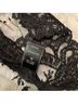 7 For All Mankind 100% Polyester Black Gold Short Sleeve Top Size S - photo 6