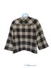Talbots 44% Acrylic 21% Wool 19% Polyester 10% Nylon 6% Cotton 100% Polyester Checkered-gingham Black Tan Coat Size 10 - photo 2