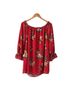 Flying Tomato 100% Polyester 100% Polyester Floral Red Casual Dress Size M - photo 2