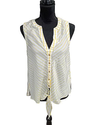 Maeve Sleeveless Button-Down Shirt (view 1)