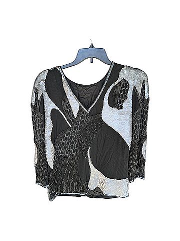 Oleg Cassini Long Sleeve Blouse (view 2)