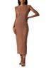 Astr 100% Polyester Solid Brown Tan Casual Dress Size XL - photo 2
