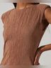 Astr 100% Polyester Solid Brown Tan Casual Dress Size XL - photo 4