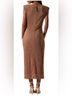 Astr 100% Polyester Solid Brown Tan Casual Dress Size XL - photo 3