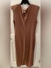 Astr 100% Polyester Solid Brown Tan Casual Dress Size XL - photo 11