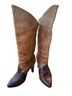 Zodiac 100% Leather Brown Black Boots Size 6 1/2 - photo 1