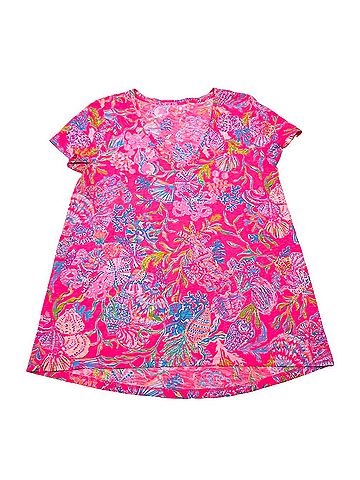 Lilly Pulitzer Etta Short Sleeve Top (view 1)