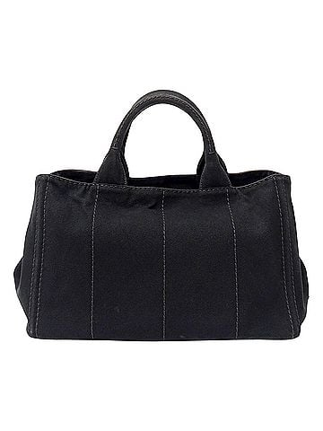 Prada Prada PRADA handbag for women, brand name, handbag, tote bag, shoulder 2-way, Canapa M canvas, black, 1BG642 black (view 2)