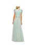 Mac Duggal 100% Polyester Solid Multi Color Green Blue Cocktail Dress Size 14 - photo 8