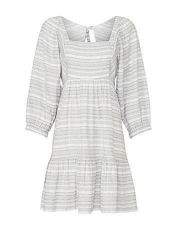 Peter Som Stripe Tie Back Dress Casual Dress (view 1)