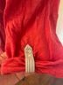 Deletta Red Long Sleeve Blouse Size M - photo 3