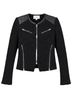 IRO 30% Wool 70% Acrylic 100% Lambskin 65% Polyester 35% Cotton Black Jacket Size 6 - photo 1