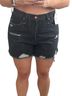 Free People Black Denim Shorts Size 30 - photo 1
