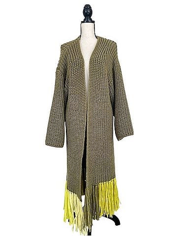 Anthropologie Long Fringe Cardigan Sweater Cardigan (view 1)