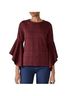 Leota Plaid Red Long Sleeve Top Size 1X - photo 1