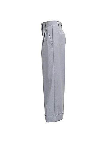 Fendi Fendi Straight Leg Pants in Light Blue Wool (view 2)