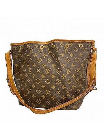 Louis Vuitton Louis Vuitton Monogram Petit Noé Shoulder Bag M42226 Brown Women's (view 1)