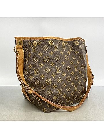 Louis Vuitton Louis Vuitton Monogram Petit Noé Shoulder Bag M42226 Brown Women's (view 2)