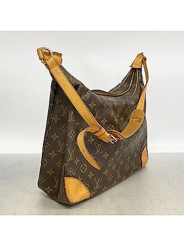 Louis Vuitton Louis Vuitton Monogram Boulogne 35 Shoulder Bag M51260 Brown Women's (view 2)