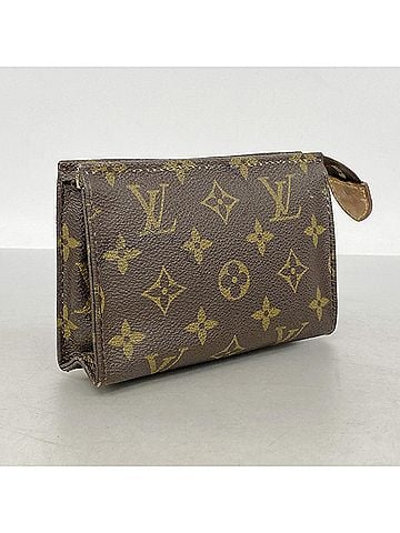 Louis Vuitton Louis Vuitton Monogram Pochette Toilette 15 Bag/Pouch M47546 Brown Women's (view 2)