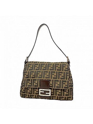 Fendi Fendi Zucca Mamma Bucket Nylon Canvas Handbag, Brown, Women's (view 1)