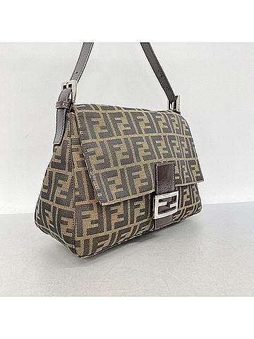 Fendi Fendi Zucca Mamma Bucket Nylon Canvas Handbag, Brown, Women's (view 2)