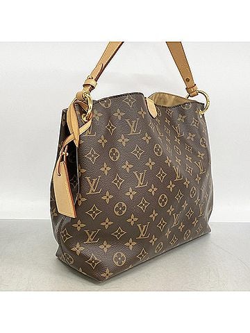 Louis Vuitton Louis Vuitton Monogram Graceful PM Shoulder Bag M43701 Beige Women's (view 2)