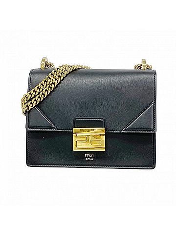 Fendi Fendi Can You Shoulder Bag, Leather, Black, Women's (view 1)