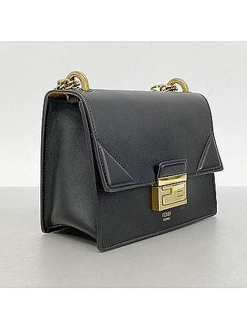 Fendi Fendi Can You Shoulder Bag, Leather, Black, Women's (view 2)