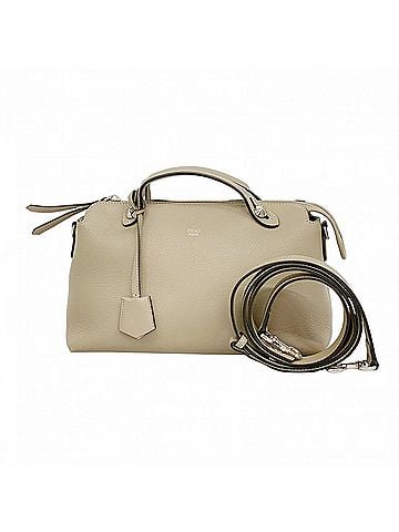 Fendi Fendi By The Way Leather Handbag, Greige, 2-way bag for women (view 1)