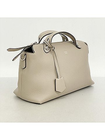 Fendi Fendi By The Way Leather Handbag, Greige, 2-way bag for women (view 2)