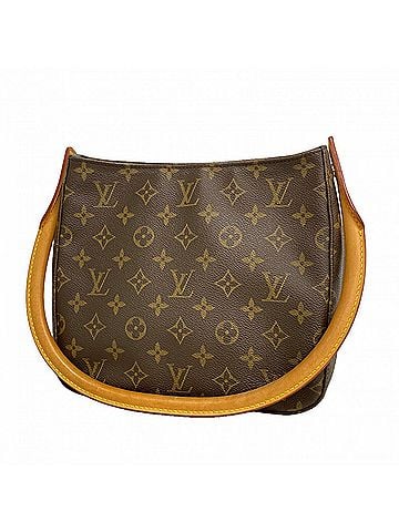 Louis Vuitton Louis Vuitton Monogram Looping MM Shoulder Bag M51146 Brown Women's (view 1)