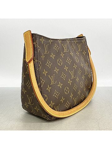 Louis Vuitton Louis Vuitton Monogram Looping MM Shoulder Bag M51146 Brown Women's (view 2)