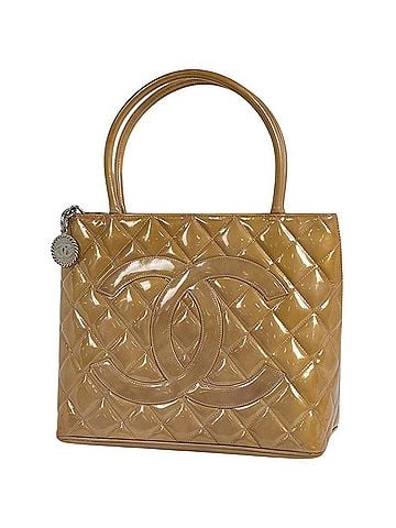 Chanel Chanel CHANEL Reissue Tote Handbag Coco Mark Bag Patent Leather Brown Purple A01804 Women's (view 1)