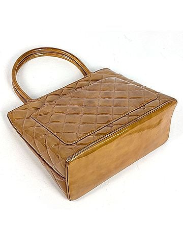 Chanel Chanel CHANEL Reissue Tote Handbag Coco Mark Bag Patent Leather Brown Purple A01804 Women's (view 2)