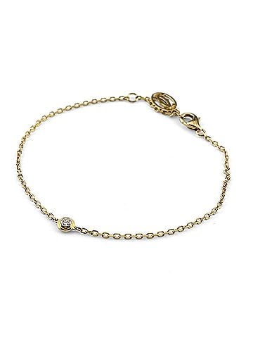 Cartier Cartier d'Amour SM Bracelet, Yellow Gold (YG), with small diamonds, 750 diamond bracelet, for women. (view 1)