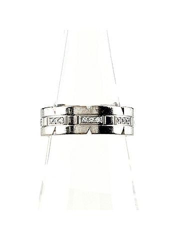 Cartier Cartier Tank Française Ring, with small diamonds, 750 diamond ring, for women. (view 1)