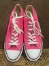Converse 100% Canvas Solid Pink White Sneakers Size 11 - photo 4