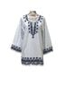 Roberta Roller Rabbit 100% Cotton Floral Blue White Blouse Size S - photo 1